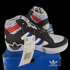 Adidas Kids Size 11 Hard Court Hi Boys Hightop Stripe Sneaker